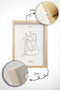 Wallity Artcerceve13 Conjunto de 3 Pinturas Decorativas Enmarcadas